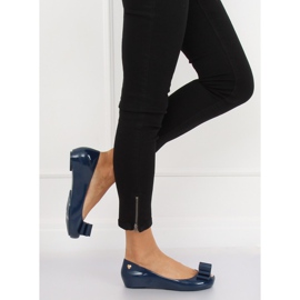 Meliski marinblå ballerinor CK87-P Blue 1