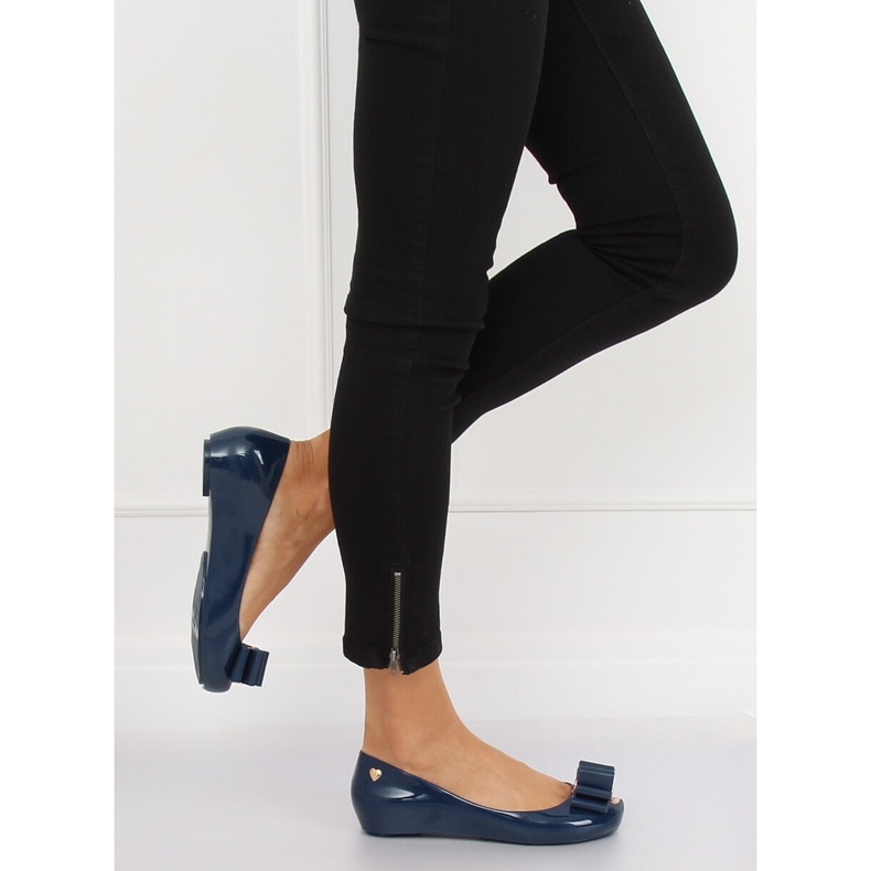 Meliski marinblå ballerinor CK87-P Blue 1