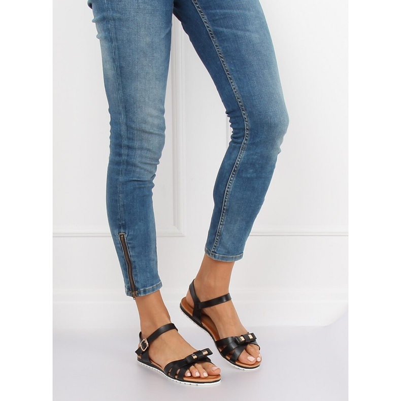 Svarta damsandaler G210 Svart 1