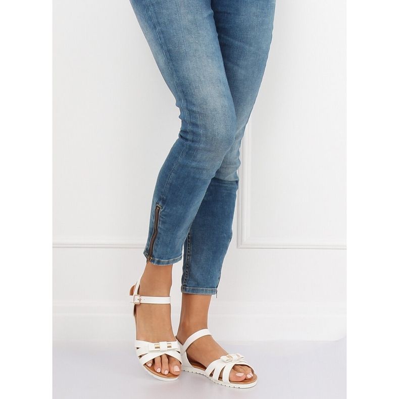 Vita damsandaler G210 Vit 2