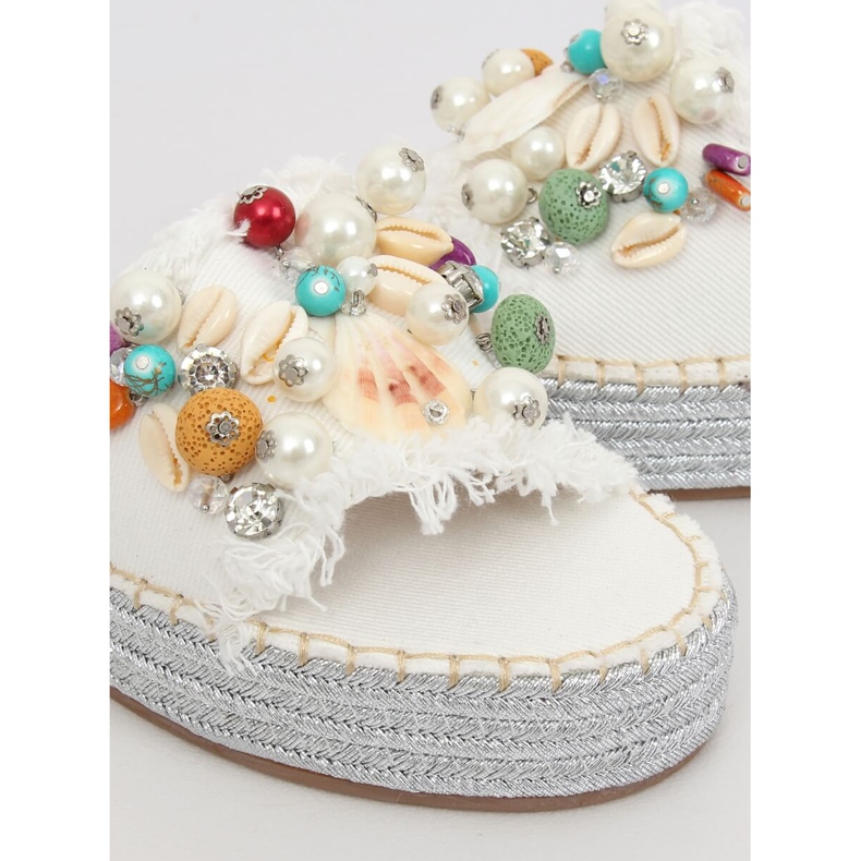 Vit JH80 Vit denim espadrilles mångfärgad 1