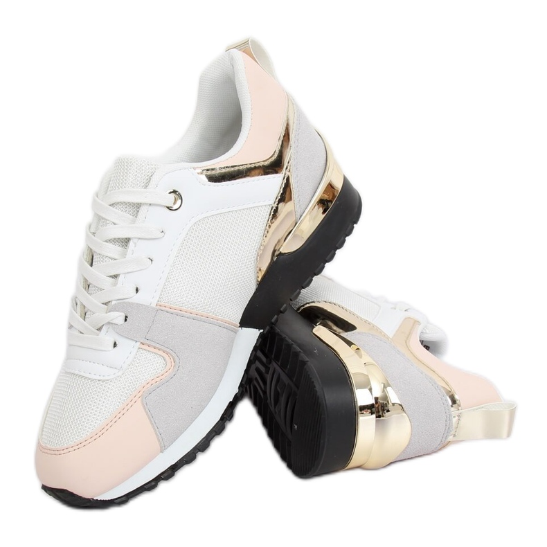 Vita sportskor B-01 VIT / ROSA mångfärgad 1