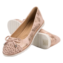 SHELOVET Casual Ballerinas gul rosa 1