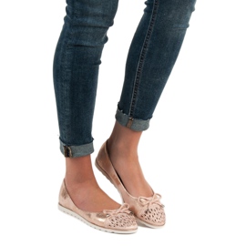 SHELOVET Casual Ballerinas gul rosa 2