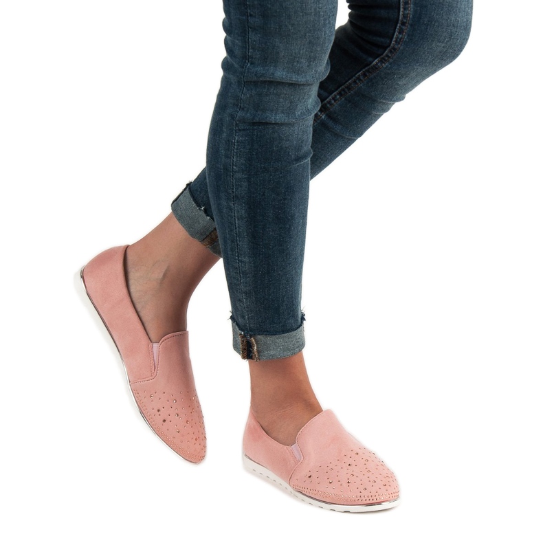 SHELOVET Mocka Slipons rosa 1