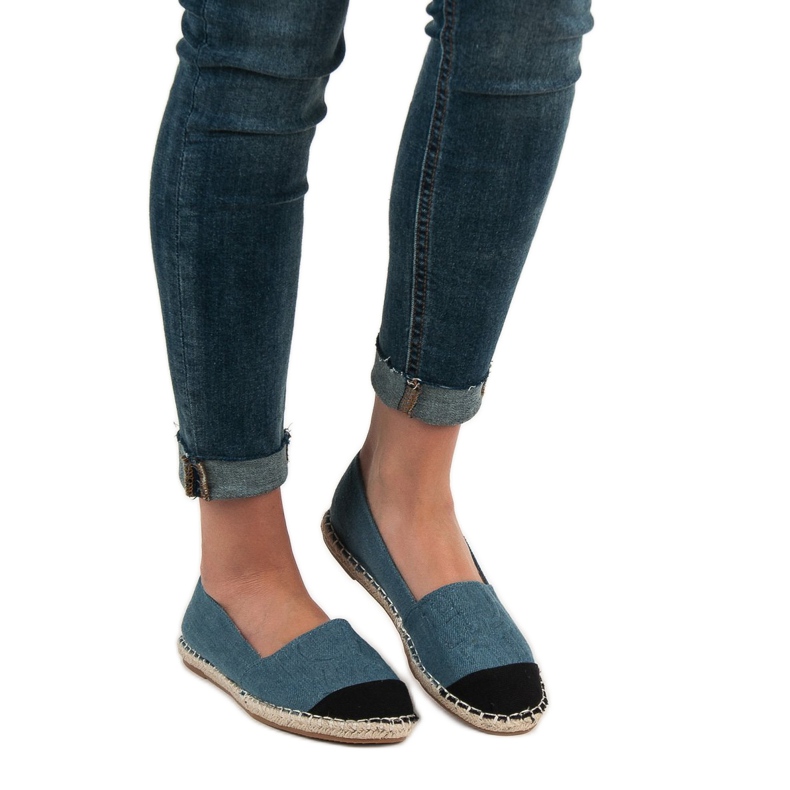 VICES denim espadrilles blå 1