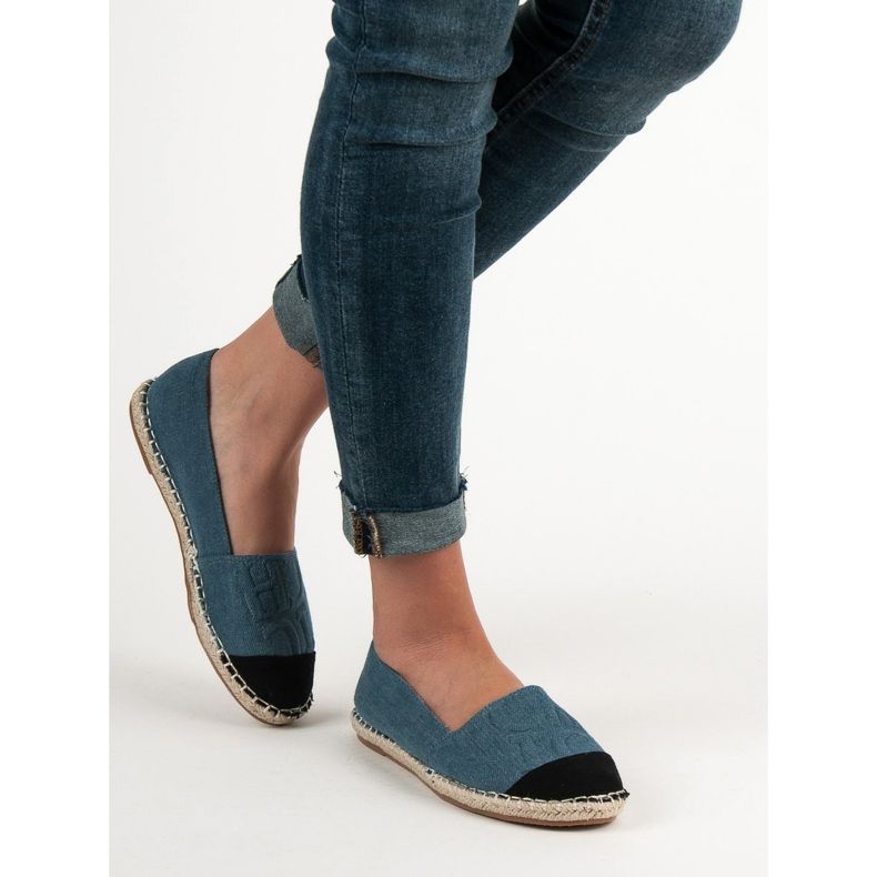VICES denim espadrilles blå 2