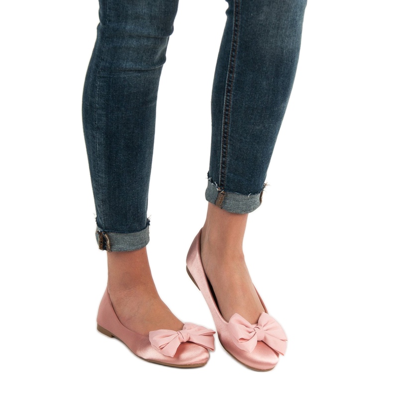 BELLAMILA Satin ballerinor rosa 1
