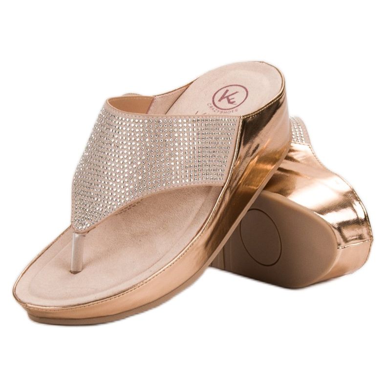 Kylie Sandaler med kil gul mångfärgad 2