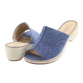 Dam tofflor kil Caprice 27351 jeans blå 4