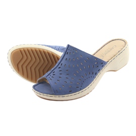 Dam tofflor kil Caprice 27351 jeans blå 5