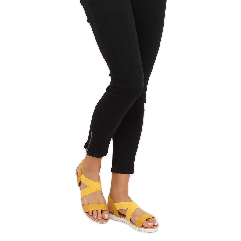 Gula damsandaler X565 Gul 2