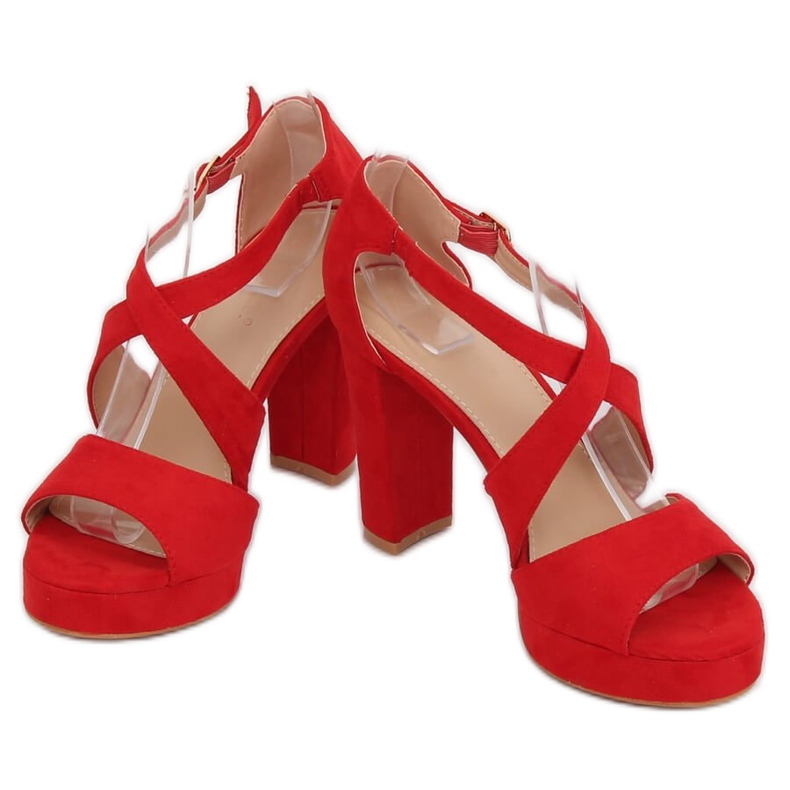 Röda VV-23 Röda sandaler på plattformen 1