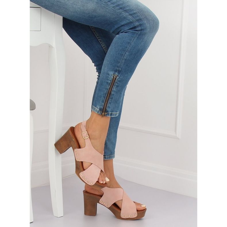 Sandaler ala rosa träskor D-131 Rosa 1