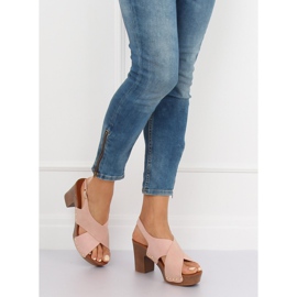 Sandaler ala rosa träskor D-131 Rosa 2