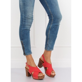 Sandaler ala röda träskor D-131 Röd 1