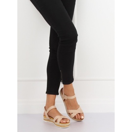 Beige sandaler för kvinnor Y1521 Beige 1