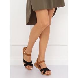 Svarta damsandaler 999 Svart 1