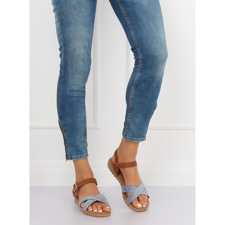 Blå damsandaler 999 Blå 1