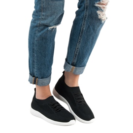 SHELOVET Slip-on sportskor svart 2