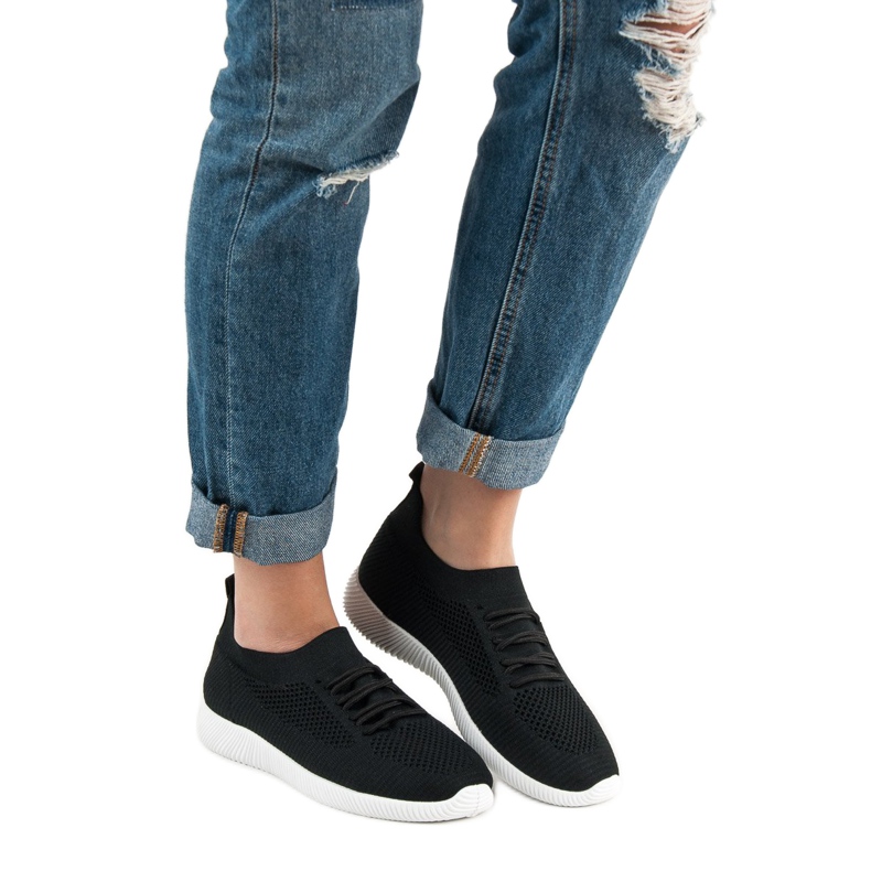 SHELOVET Slip-on sportskor svart 2