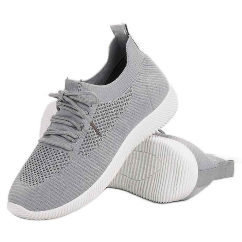 SHELOVET Slip-on sportskor grå 1