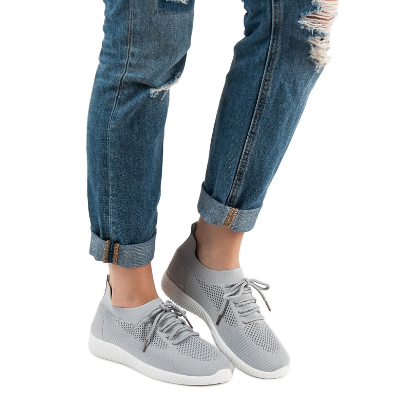 SHELOVET Slip-on sportskor grå 2