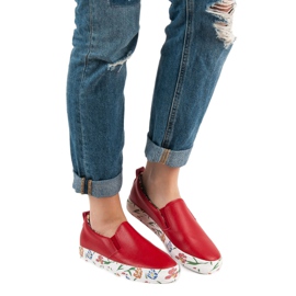 Groto Gogo Moderiktiga Slipons röd 2