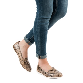 SHELOVET Lordsy Snake Print brun 2