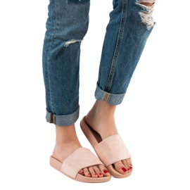 Queen Vivi Bekväma mocka tofflor rosa 2