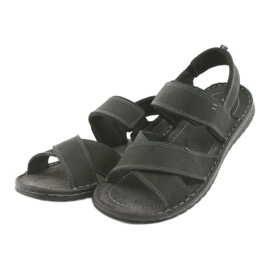 Riko Läderens sportsandaler Black 852 svart 3