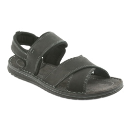 Riko Läderens sportsandaler Black 852 svart 1