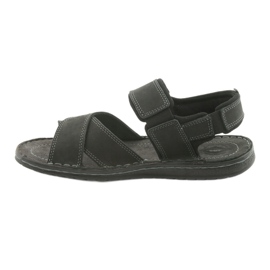 Riko Läderens sportsandaler Black 852 svart 2