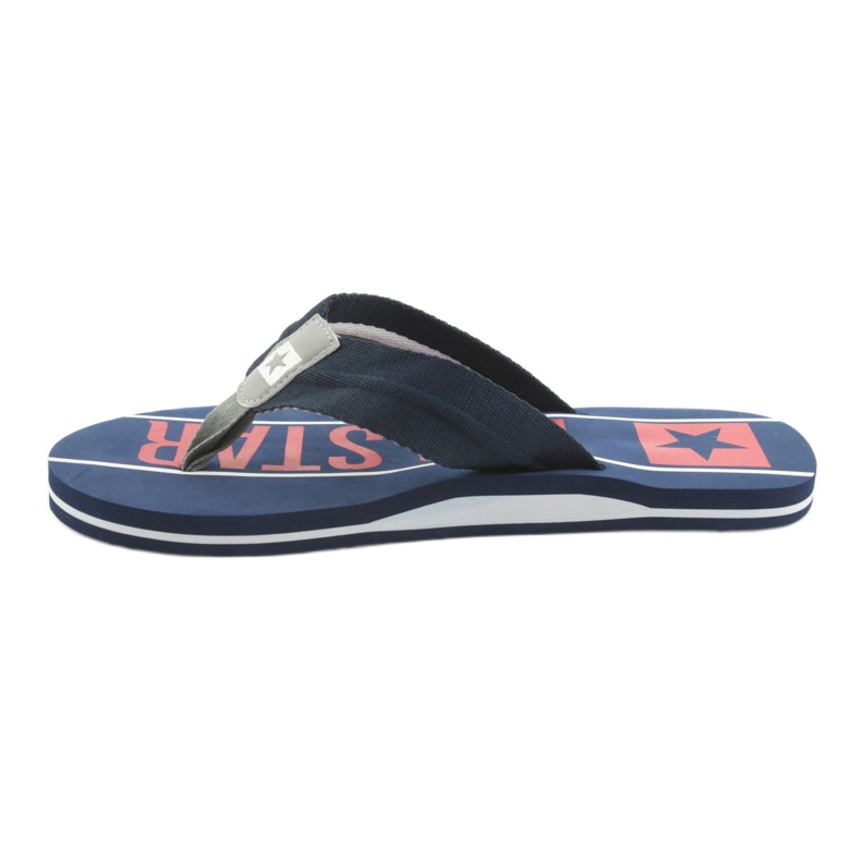 Big Star 174658 herr marinblå tofflor vit röd 2