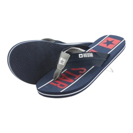 Big Star 174658 herr marinblå tofflor vit röd 4