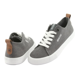 Grey Big Star 174165 grå sneakers för män 4