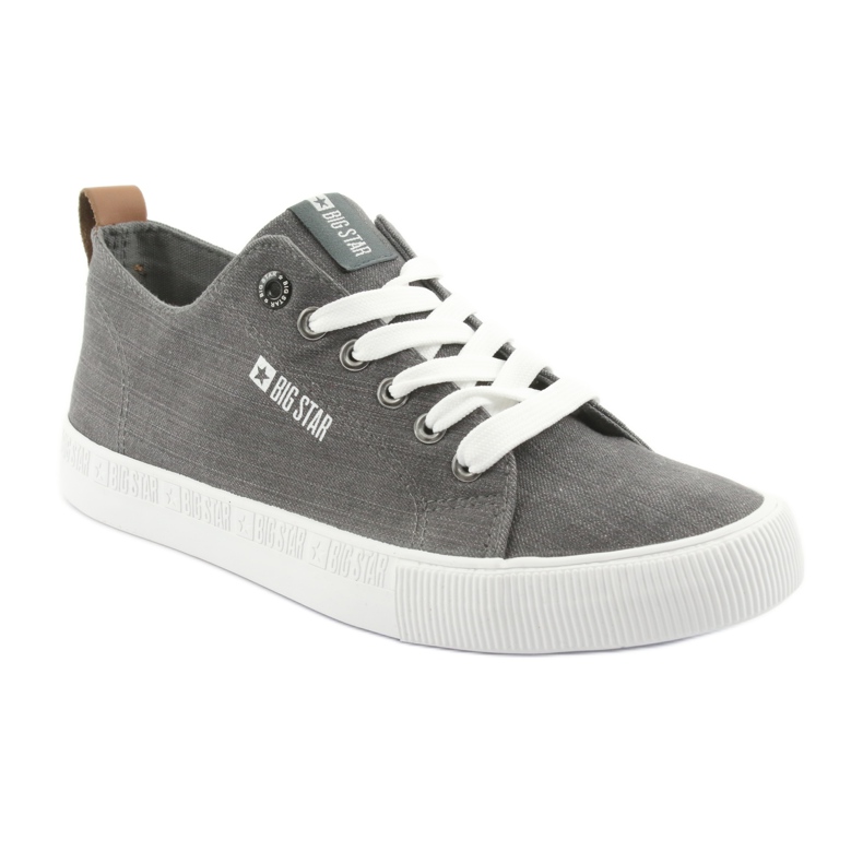 Grey Big Star 174165 grå sneakers för män 1