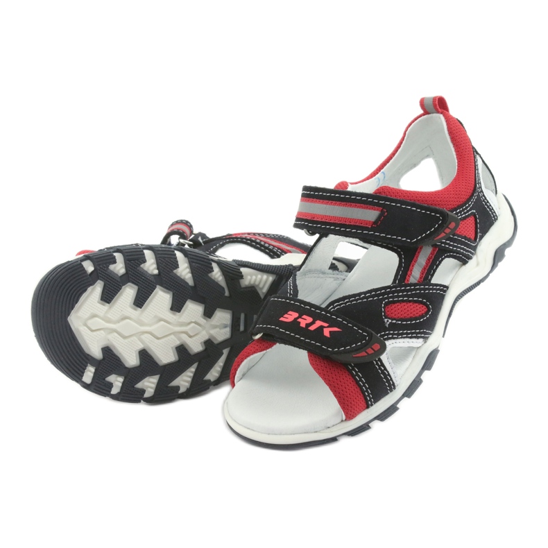 Bartek Lädersandaler pojkar rzepa19176 marinröd blå 5