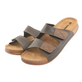 Inblu TH015 bruna tofflor för män 3