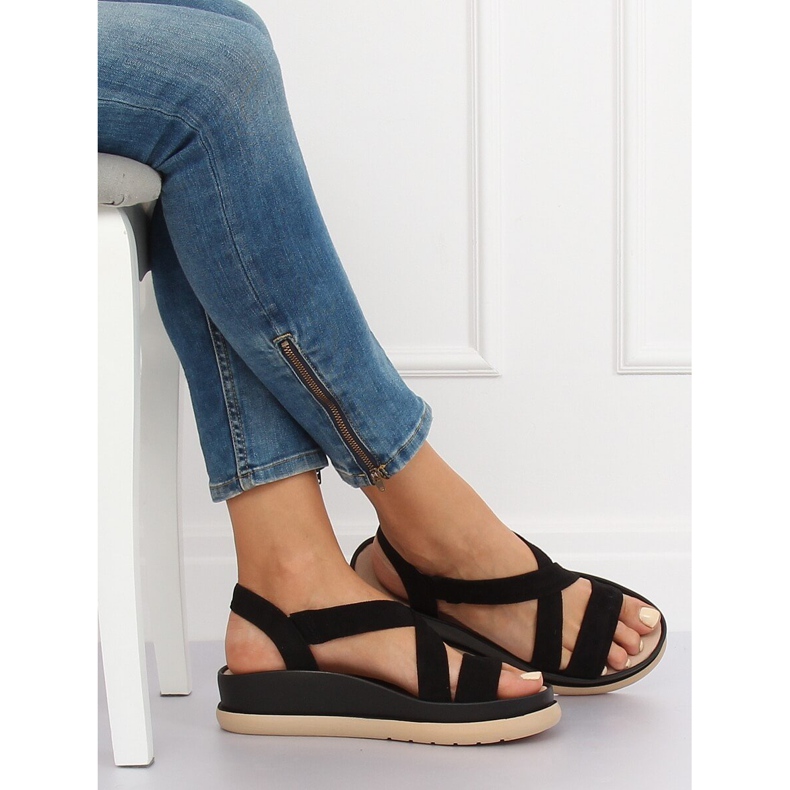 Svarta damsandaler G-199 Svart 1