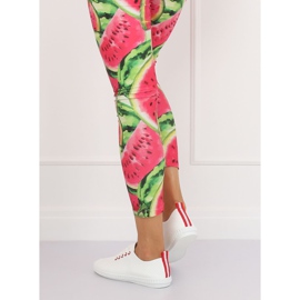 Kvinnors vita och röda sneakers B111-17 VIT / RÖD 2