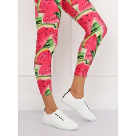 Kvinnors svartvita sneakers B111-17 VIT / SVART 1