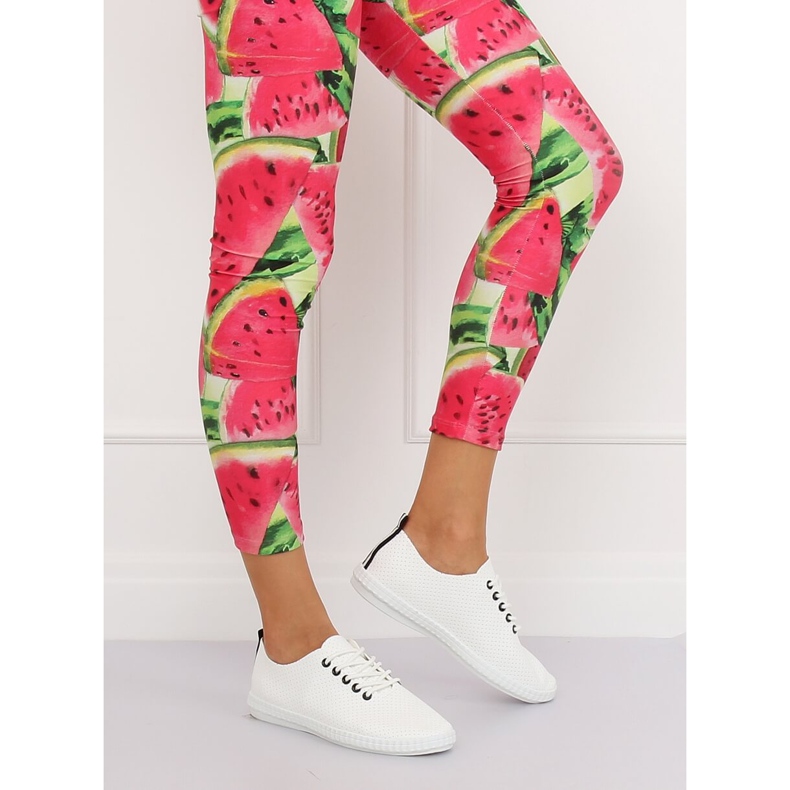 Kvinnors svartvita sneakers B111-17 VIT / SVART 1