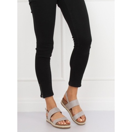 Grå sandaler på kork CH-118 grå 1