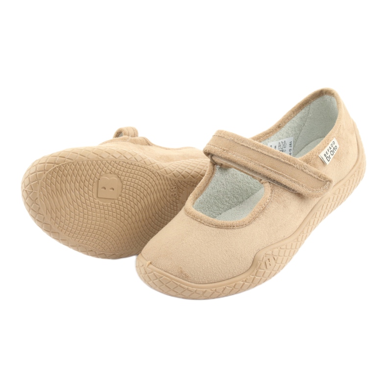 Dr.orto Befado Women's Ballerinas Pu-Yove 197D004 Beige Velcro Silber Insert 5