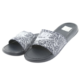 Nike Benassi Just Do It Print 631261-403 Slide vit marinblå 2