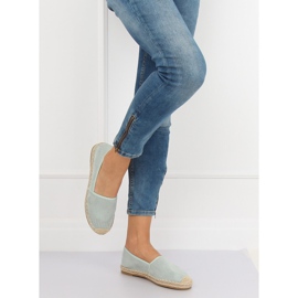 Kvinnors espadriller aquamarine N-2978 L.GREEN grön 1