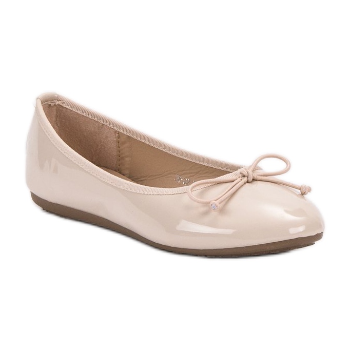 Renda Ballerina med rosett brun 1