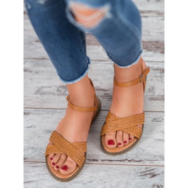 SHELOVET Kamel sandaler brun 2