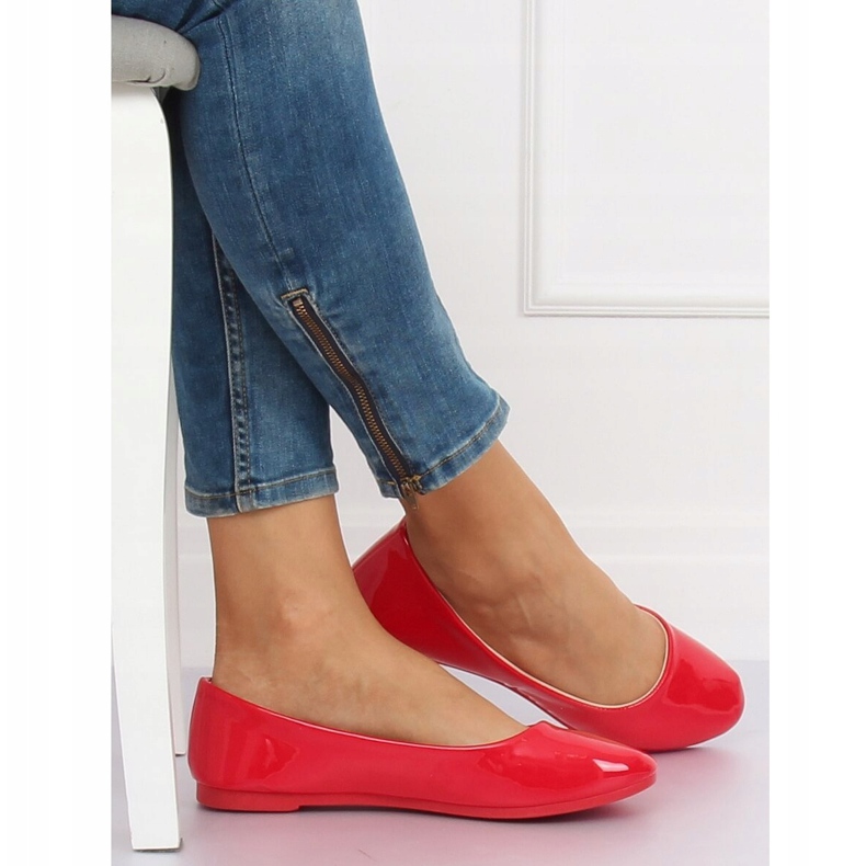 Röda damballerinor JX76P Röd 1